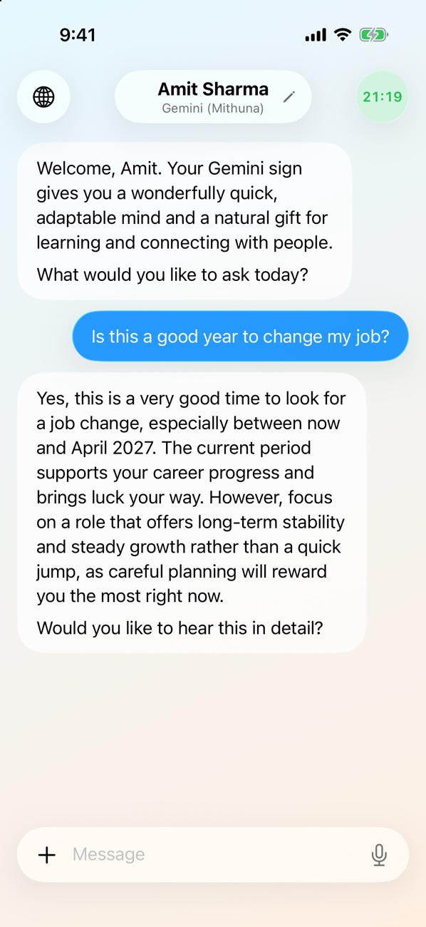 A conversation about changing jobs